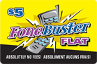 Fonebuster Flat Calling Card